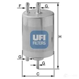 Топливный фильтр UFI 31.834.00 1338637 8003453155640 C4K NLDT