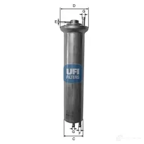 Топливный фильтр UFI 8003453155985 ZY0Z O21 1338666 31.924.00