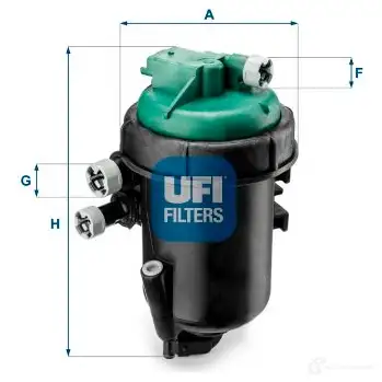 Топливный фильтр UFI 5K6 JQI 1339053 8003453210226 55.173.00