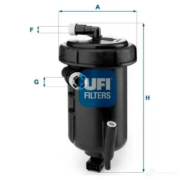 Топливный фильтр UFI 55.147.00 1339048 AX 6DU 8003453210165