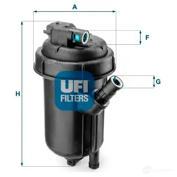 Топливный фильтр UFI 1339041 8003453210080 H8C C9X 55.125.00 изображение 0