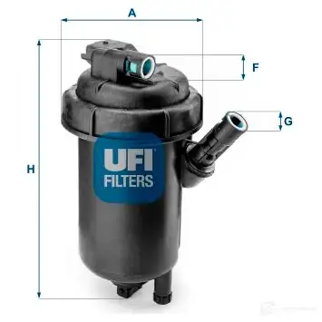 Топливный фильтр UFI 0DDDR M 8003453210073 1339040 55.120.00