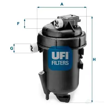 Топливный фильтр UFI 55.179.00 1339056 R01 3W7I 8003453210271