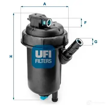 Топливный фильтр UFI 1339044 8003453210110 55.139.00 LW TO0