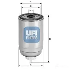 Топливный фильтр UFI 24.414.00 8003453061019 1336527 W5IJ AS