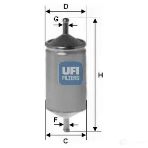 Топливный фильтр UFI 1338372 8003453152670 L ODI63 31.501.00 изображение 0