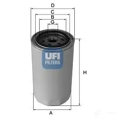 Масляный фильтр UFI 4KJ F2H 8003453041257 1336255 23.295.00 изображение 0