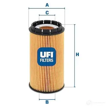 Масляный фильтр UFI 25.053.00 T K05X 8003453067523 1336636