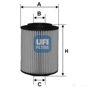 Масляный фильтр UFI 8003453067530 25.054.00 1336637 3 L1IGE