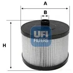 Масляный фильтр UFI 25.145.00 8003453068094 NS B6WQ5 1336692