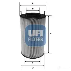 Масляный фильтр UFI H LK6CZH 1436794710 25.201.00