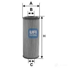 Масляный фильтр UFI N 4OOJ 1336686 25.132.00 8003453068032