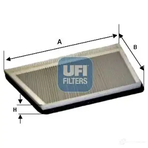 Салонный фильтр UFI 1215247743 54.297.00 8003453173057 2 KUBR