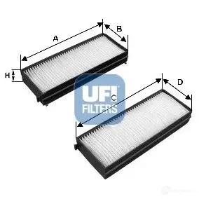 Салонный фильтр UFI W GNBKX 53.142.00 1338819 8003453171411 изображение 0