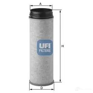 Дополнительный воздушный фильтр UFI G DN5Q 8003453102736 27.A04.00 1337619 изображение 0
