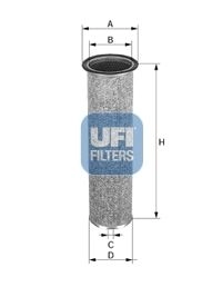 Воздушный фильтр UFI 1440071331 X2J E18 27.C57.00
