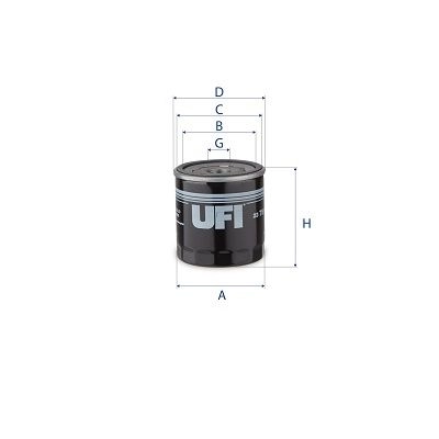 Масляный фильтр UFI HQA 3I 23.751.00 1440071520 изображение 0