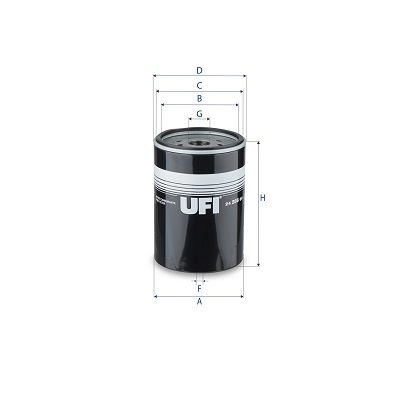 Топливный фильтр UFI 1440071590 24.256.00 8T8M Q изображение 0