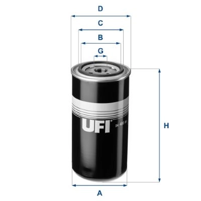 Топливный фильтр UFI VE 6BPS4 24.480.00 1440071625