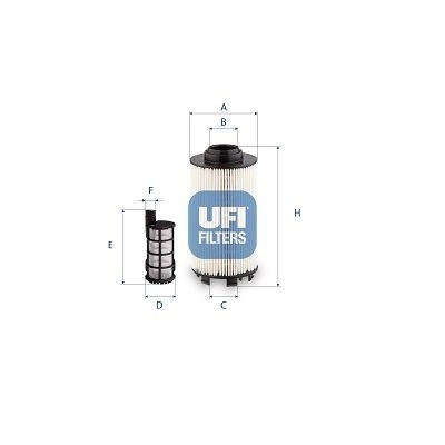 Топливный фильтр UFI 26.174.00 1440071637 HNE JX