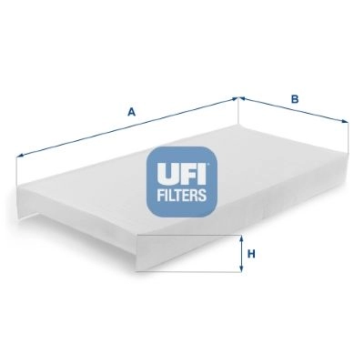 Салонный фильтр UFI 1440071757 53.443.00 U U2VW2 изображение 0