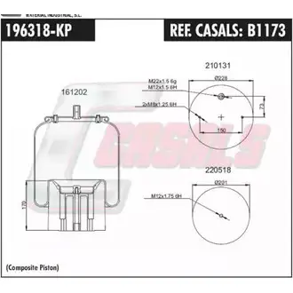 Пневмобаллон CASALS B1173 1268865371 UOZSY 37URS LU изображение 0