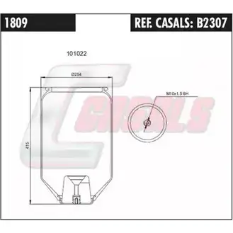 Пневмобаллон CASALS 9 QA38P Q0YOG0D 1268866065 B2307 изображение 0