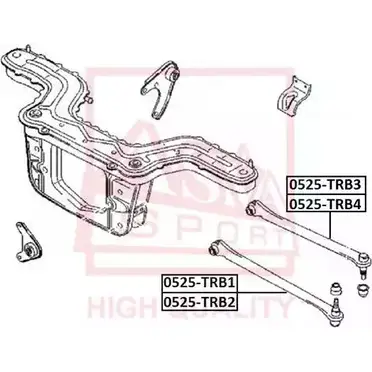 Рычаг подвески ASVA A6Q6B S 0525-TRB4 1269692717 изображение 0