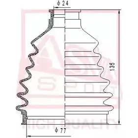 Пыльник шруса ASVA QXN05E F 1269707931 ASBT-105