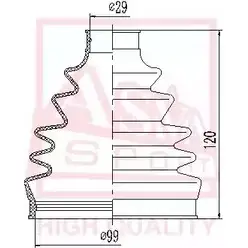 Пыльник шруса ASVA 1269709103 EM SBX ASBT-BX1