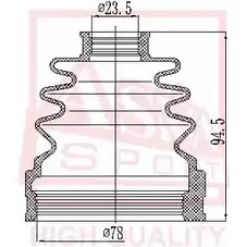 Пыльник шруса ASVA 1269709461 ASBT-INJ10A AOR Z3Y