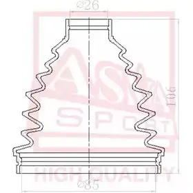 Пыльник шруса ASVA ASBT-N16B H93J IFO 1269709707