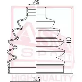 Пыльник шруса ASVA B3 30Q ASBT-NS 1269709713