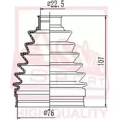 Пыльник шруса ASVA ASBT-S50 1269709831 W XRPJ7