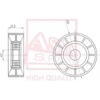 Натяжной ролик приводного ремня ASVA BIZ R1WZ 1269712199 FDBP-011