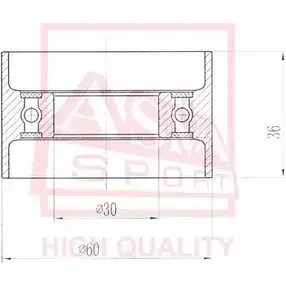 Натяжной ролик приводного ремня ASVA HYBP-011 1269714761 6 BN4222