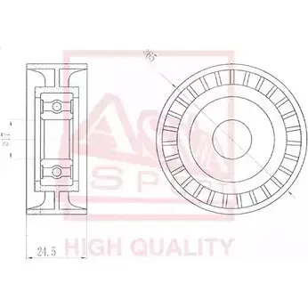 Натяжной ролик приводного ремня ASVA 1269717369 8 U2YS MTBP-012 изображение 0