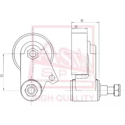 Натяжной ролик приводного ремня ASVA M1N 8OZ 1269717375 MTBP-015