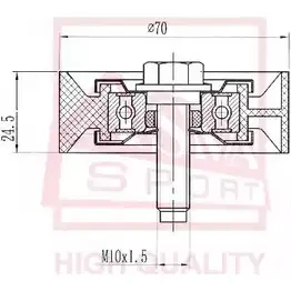 Натяжной ролик приводного ремня ASVA KK HGR 1269717377 MTBP-016