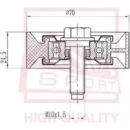 Натяжной ролик приводного ремня ASVA KK HGR 1269717377 MTBP-016 изображение 0
