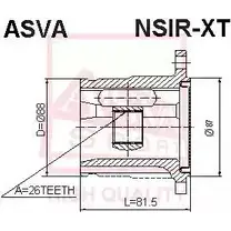 Шрус граната ASVA NSIR-XT PY JWZ 1269722145