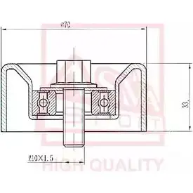 Натяжной ролик приводного ремня ASVA 1269726791 H4 EEMUY TYBP-010 изображение 0