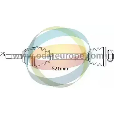 Приводной вал ODM-MULTIPARTS JYQX12 17-351160 1270040947 V4Q QTZC