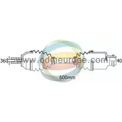 Приводной вал ODM-MULTIPARTS 1270051301 STW9BC BCO7S D 18-212570 изображение 0