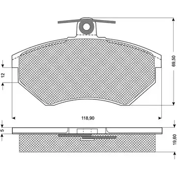 Тормозные колодки, дисковые, комплект PROCODIS FRANCE AYPV P PF1011 3YNSER 1270193446 изображение 0