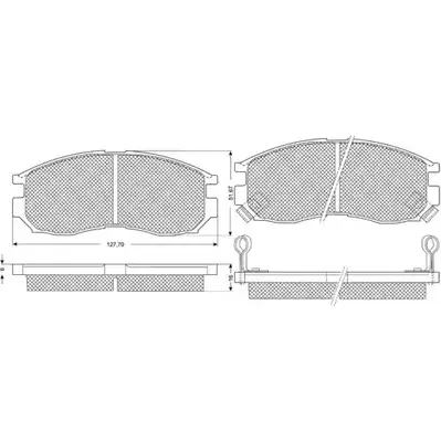 Тормозные колодки, дисковые, комплект PROCODIS FRANCE PF1103 XQL QB9 1270198254 78HFHY4 изображение 0