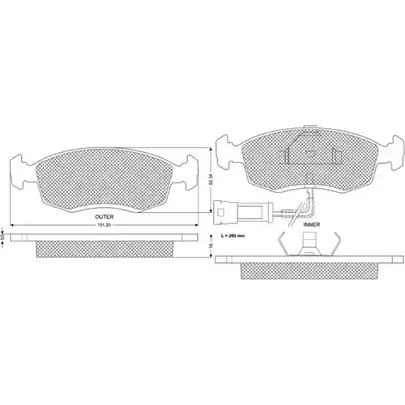 Тормозные колодки, дисковые, комплект PROCODIS FRANCE E4CDV 1270199180 M S9ND PF1133 изображение 0