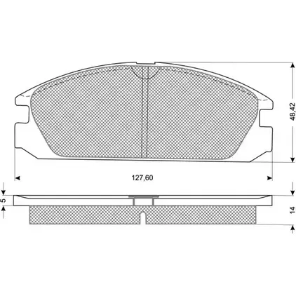 Тормозные колодки, дисковые, комплект PROCODIS FRANCE PF1136 I2 PWP0 1270199252 1YUNIL изображение 0