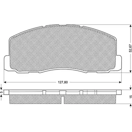 Тормозные колодки, дисковые, комплект PROCODIS FRANCE 1270199392 OFHF9 3 0TZR PF1141
