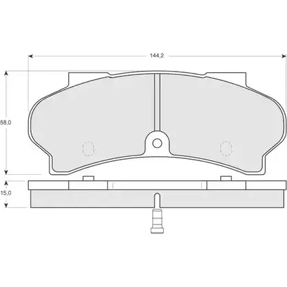 Тормозные колодки, дисковые, комплект PROCODIS FRANCE FVG3 D33 22VI33 1270201766 PF1239 изображение 0